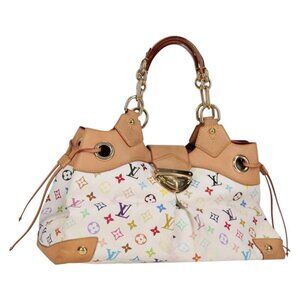LOUIS VUITTON Monogram Multicolor Ursula Tote Bag White M40123 LV Auth PP786V